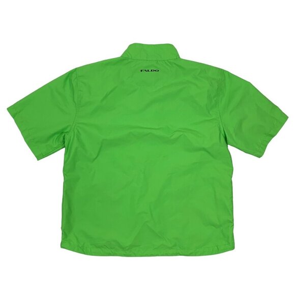 Faldo Short Sleeve Shirt Medium Gray Golf Polo Casual - Picture 2 of 3